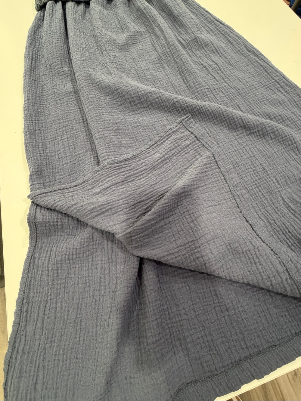 ByTogether Sundaze Sleeveless Maxi Blue Vacation Summer Dress | XS | like new - Picture 7 of 11